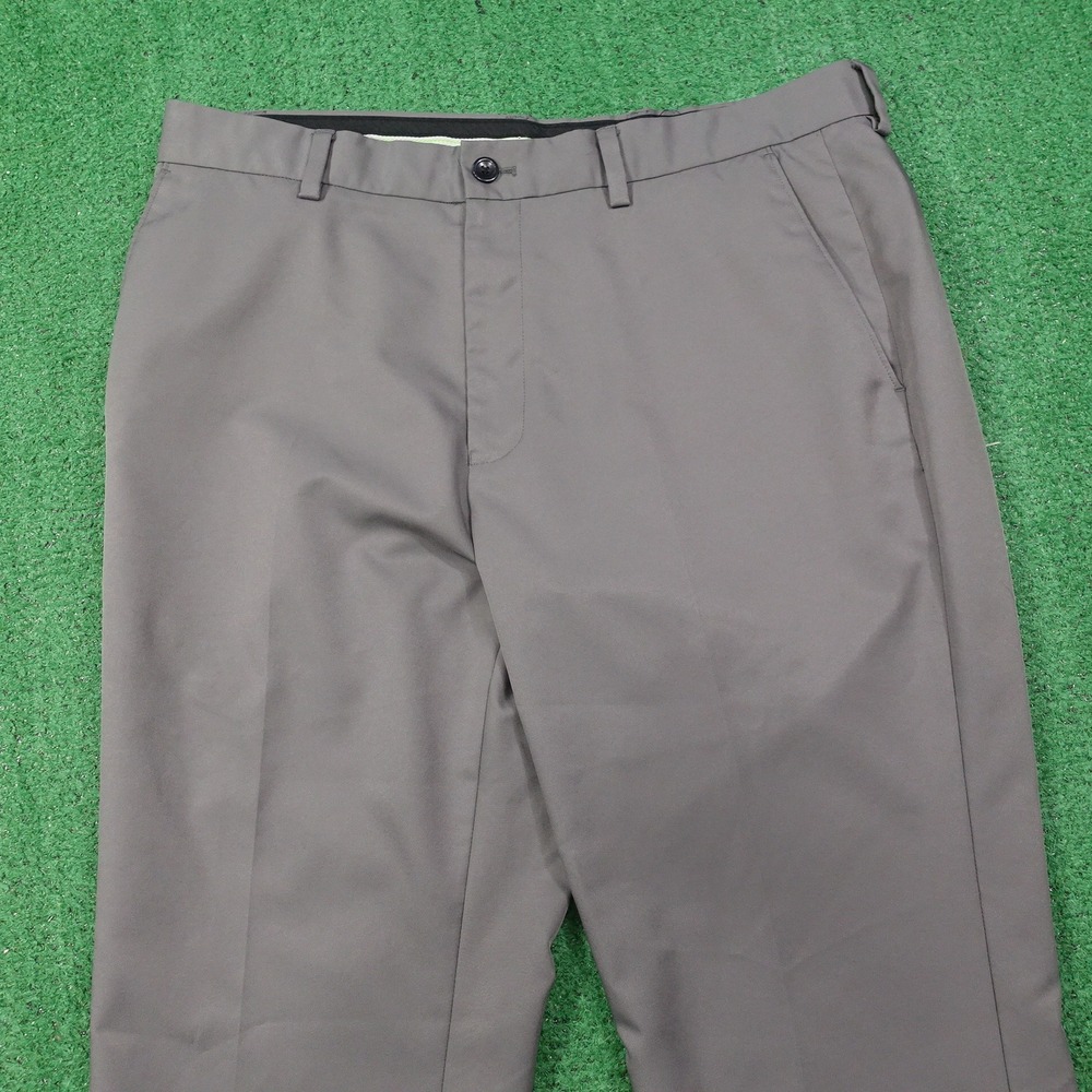 GREG‎ NORMAN FOR TASSO ELBA SLIM FIT GREY POLYESTER GOLF PANTS MENS SIZE 36X30 - Picture 2 of 7